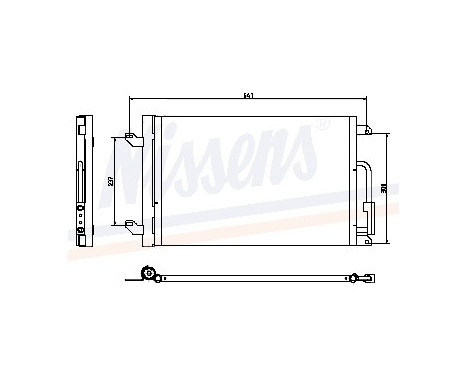 Condenser, air conditioning 940015 Nissens