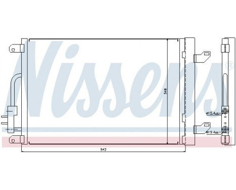 Condenser, air conditioning 940015 Nissens, Image 2