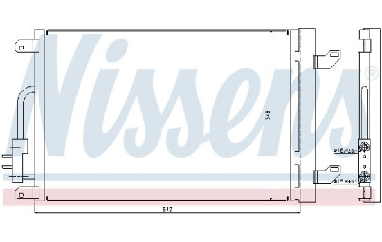 Condenser, air conditioning 940015 Nissens, Image 2