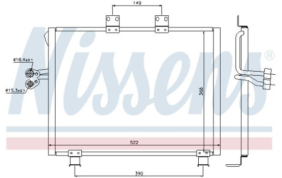 Condenser, air conditioning 940017 Nissens, Image 5