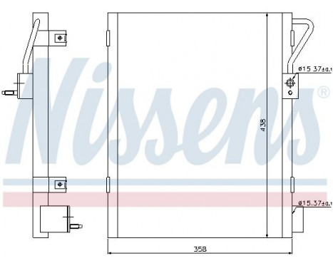 Condenser, air conditioning 940019 Nissens, Image 6