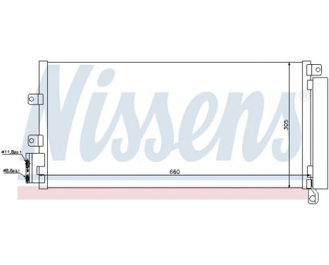 Condenser, air conditioning 940023 Nissens