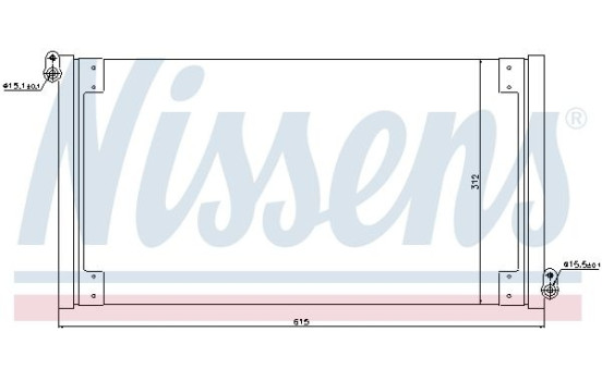 Condenser, air conditioning 940025 Nissens