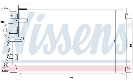 Condenser, air conditioning 940041 Nissens, Image 6