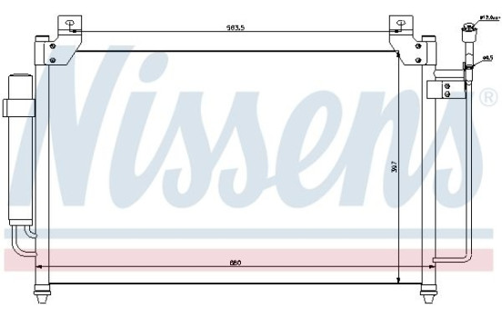 Condenser, air conditioning 940049 Nissens, Image 7