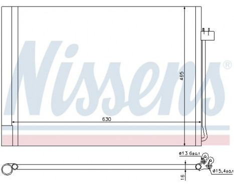 Condenser, air conditioning 940058 Nissens
