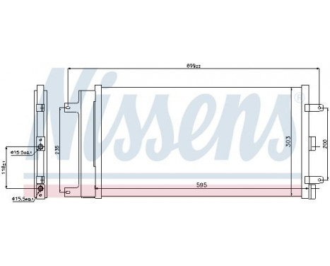Condenser, air conditioning 940061 Nissens, Image 6
