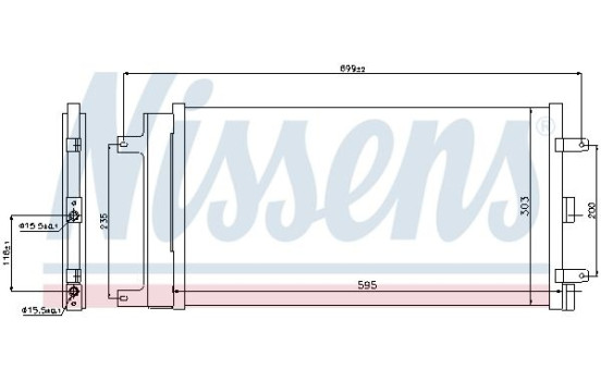 Condenser, air conditioning 940061 Nissens, Image 6