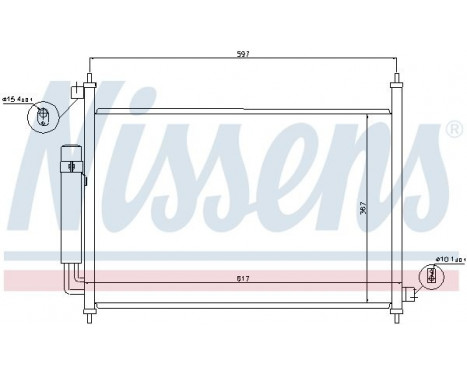 Condenser, air conditioning 940064 Nissens, Image 6