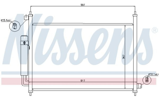 Condenser, air conditioning 940064 Nissens, Image 6