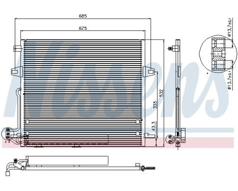 Condenser, air conditioning 940066 Nissens, Image 6