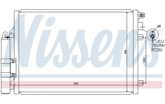 Condenser, air conditioning 940074 Nissens