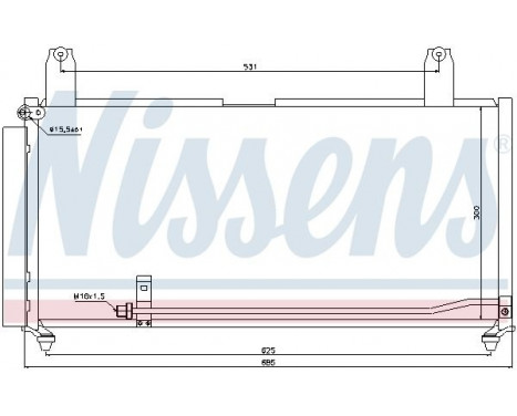 Condenser, air conditioning 940080 Nissens, Image 5