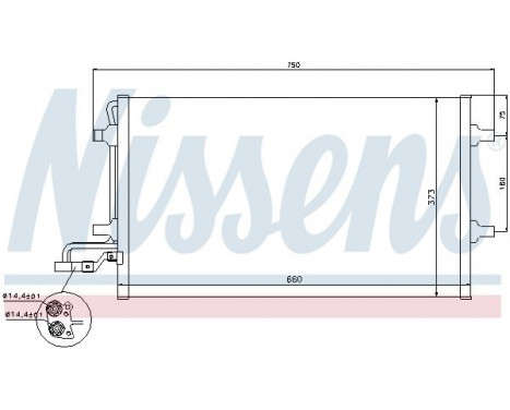 Condenser, air conditioning 940086 Nissens, Image 2