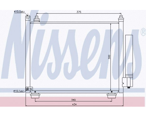 Condenser, air conditioning 940092 Nissens