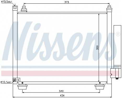 Condenser, air conditioning 940092 Nissens, Image 2
