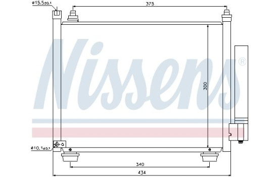 Condenser, air conditioning 940092 Nissens, Image 2