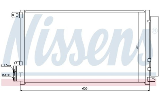 Condenser, air conditioning 940095 Nissens, Image 6
