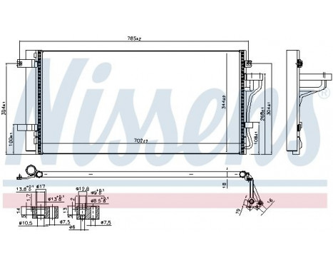 Condenser, air conditioning 940099 Nissens, Image 6