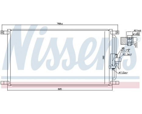 Condenser, air conditioning 940104 Nissens, Image 6