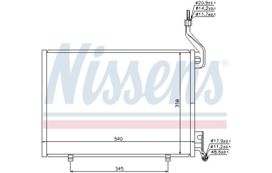 Condenser, air conditioning 940107 Nissens, Image 6