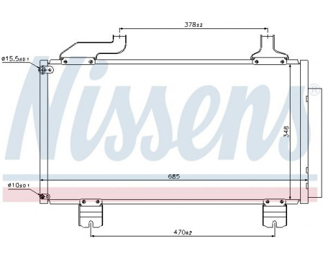 Condenser, air conditioning 940114 Nissens, Image 2