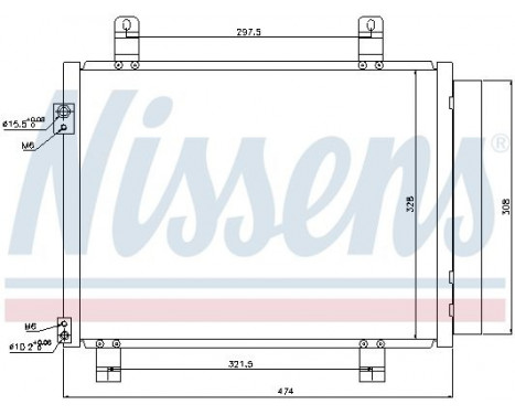 Condenser, air conditioning 940122 Nissens, Image 5