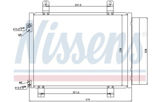 Condenser, air conditioning 940122 Nissens, Image 5
