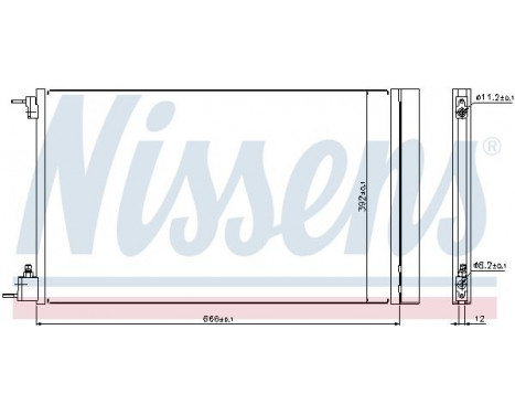 Condenser, air conditioning 940124 Nissens, Image 2