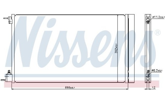 Condenser, air conditioning 940124 Nissens, Image 2