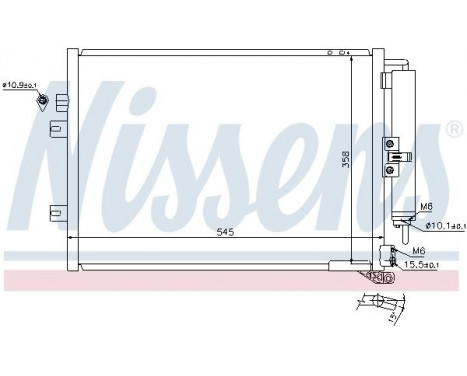 Condenser, air conditioning 940125 Nissens, Image 6