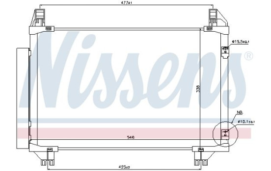 Condenser, air conditioning 940130 Nissens, Image 5
