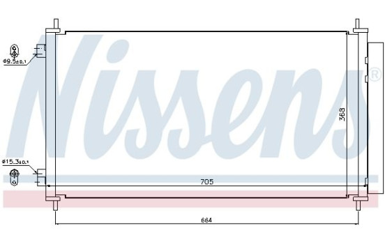 Condenser, air conditioning 940140 Nissens, Image 2