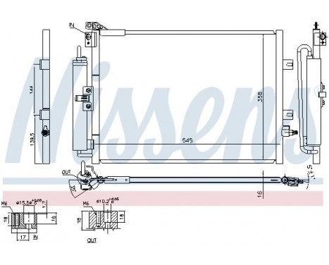 Condenser, air conditioning 940142 Nissens, Image 3