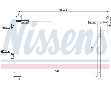 Condenser, air conditioning 940143 Nissens, Image 3