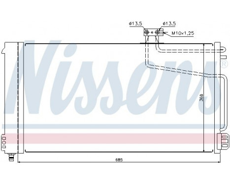 Condenser, air conditioning 940145 Nissens, Image 2