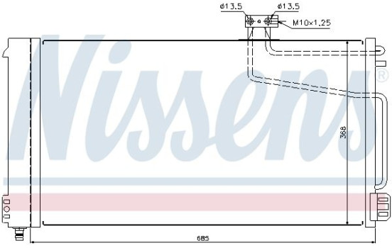 Condenser, air conditioning 940145 Nissens, Image 2