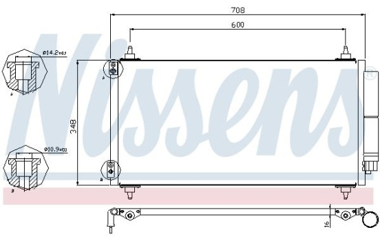 Condenser, air conditioning 940146 Nissens, Image 6