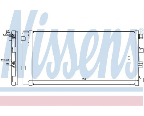 Condenser, air conditioning 940161 Nissens