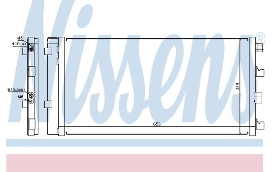 Condenser, air conditioning 940161 Nissens