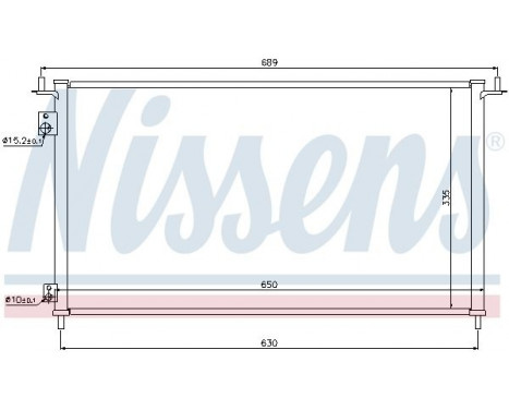 Condenser, air conditioning 940162 Nissens, Image 2