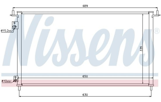 Condenser, air conditioning 940162 Nissens, Image 2