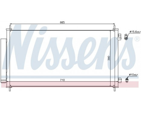 Condenser, air conditioning 940163 Nissens, Image 3