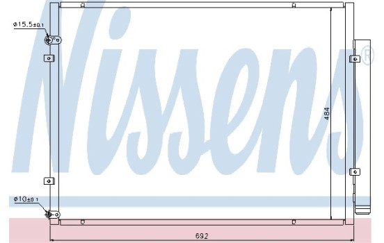 Condenser, air conditioning 940168 Nissens