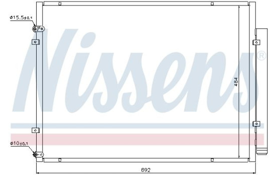 Condenser, air conditioning 940168 Nissens, Image 2