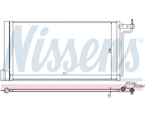 Condenser, air conditioning 940181 Nissens, Image 2