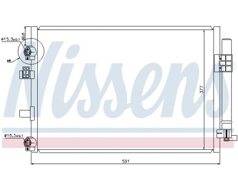 Condenser, air conditioning 940182 Nissens, Image 2