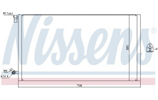 Condenser, air conditioning 940187 Nissens