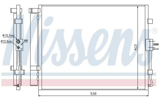 Condenser, air conditioning 940217 Nissens, Image 6