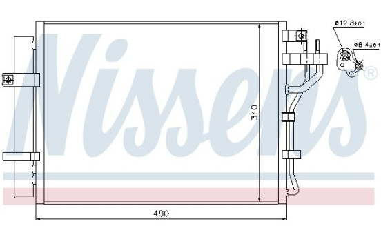 Condenser, air conditioning 940219 Nissens, Image 3